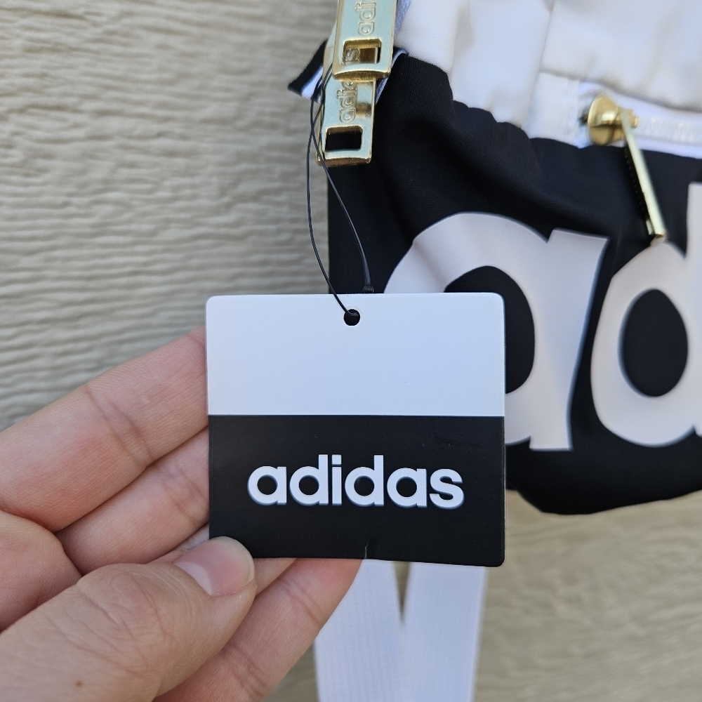 Adidas Linear mini backpack black and white new with flaws - Picture 3 of 10